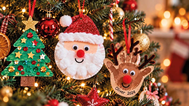 Handmade Christmas decorations and creative festive crafts