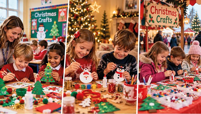 Christmas craft activities for schools, families and festive events