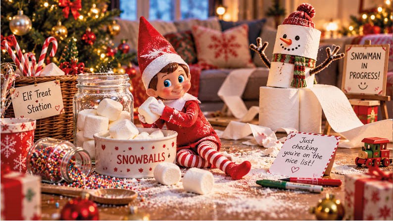 Christmas elf mischief, surprises and ideas for the December countdown