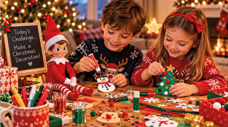 Christmas elf games, crafts and creative activities for children