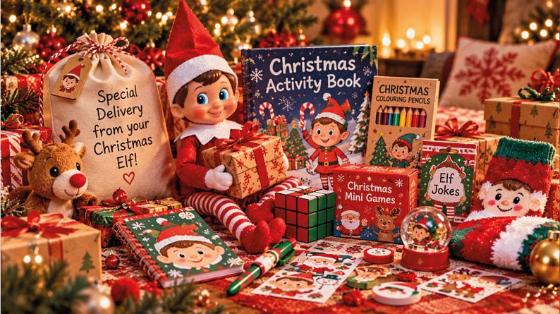 Small Christmas elf gifts and festive surprises for children