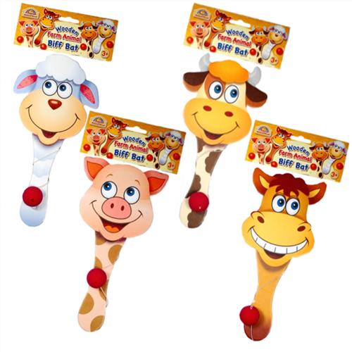 Wooden Farm Animal Biff Bats Wholesale Wooden Toys