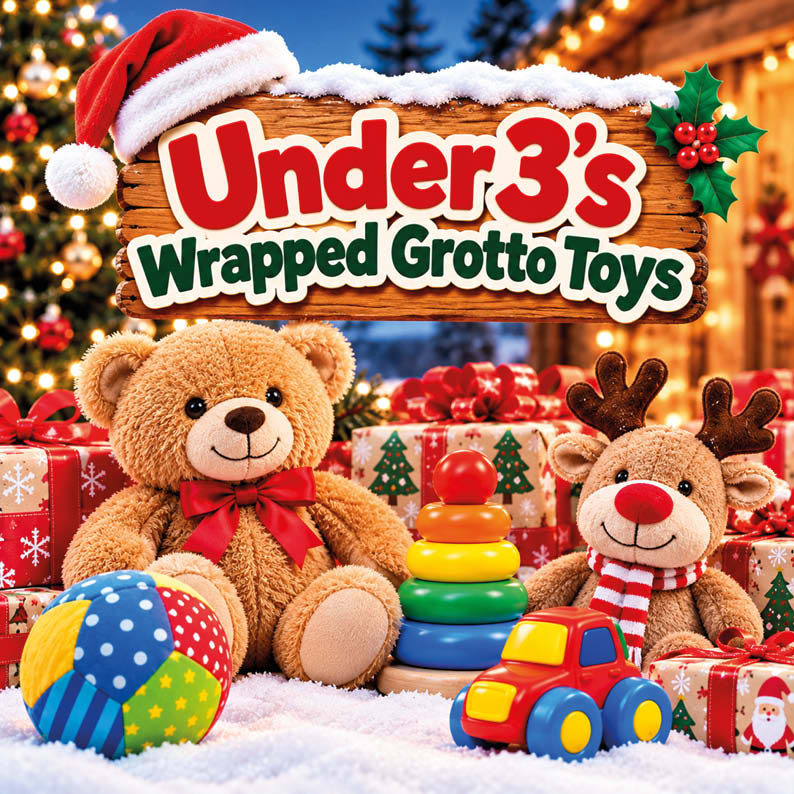 Under 3s Wrapped Santa's Grotto Toys - soft toys and early-years Christmas gifts