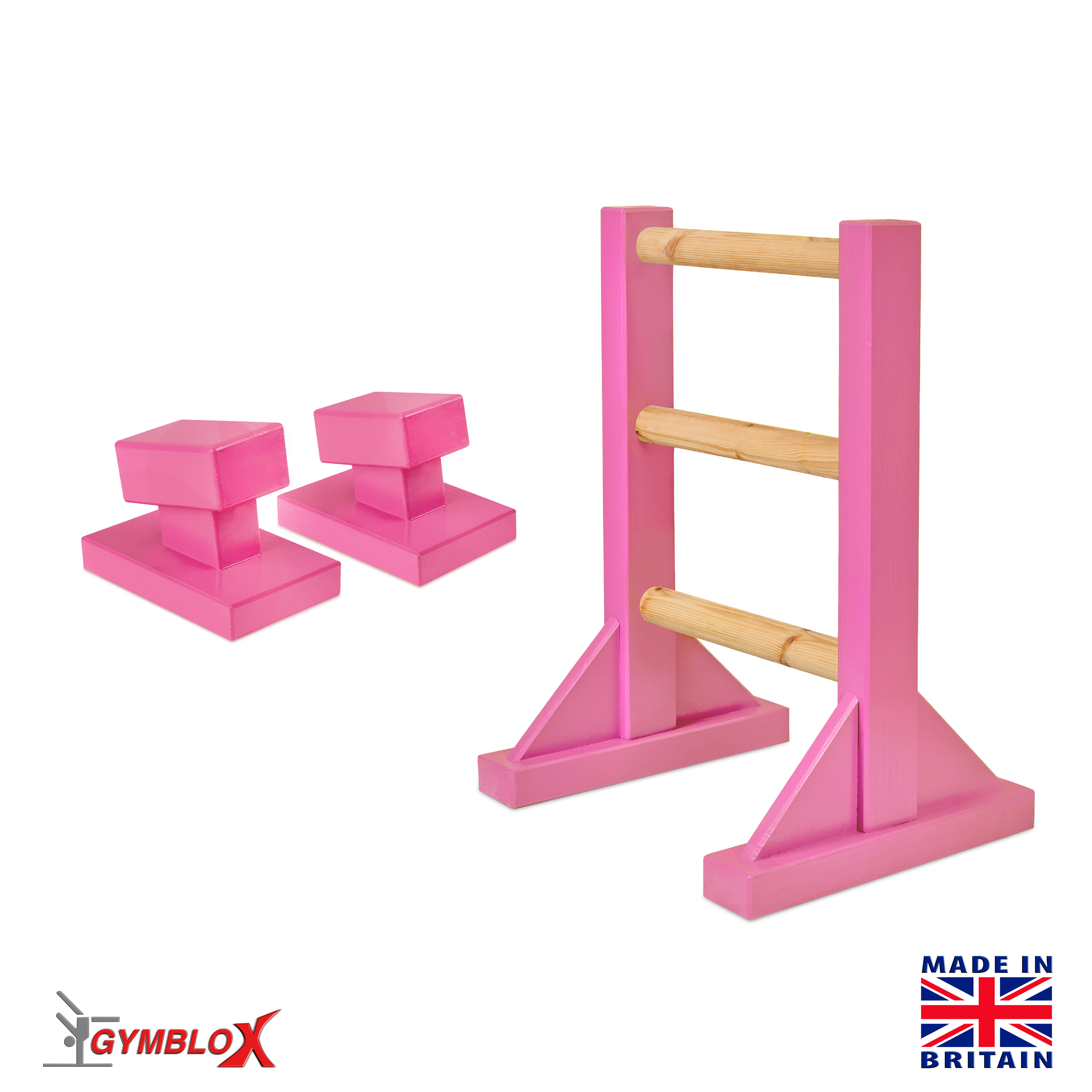 Pink Stretch Ladder and Floor Blocks