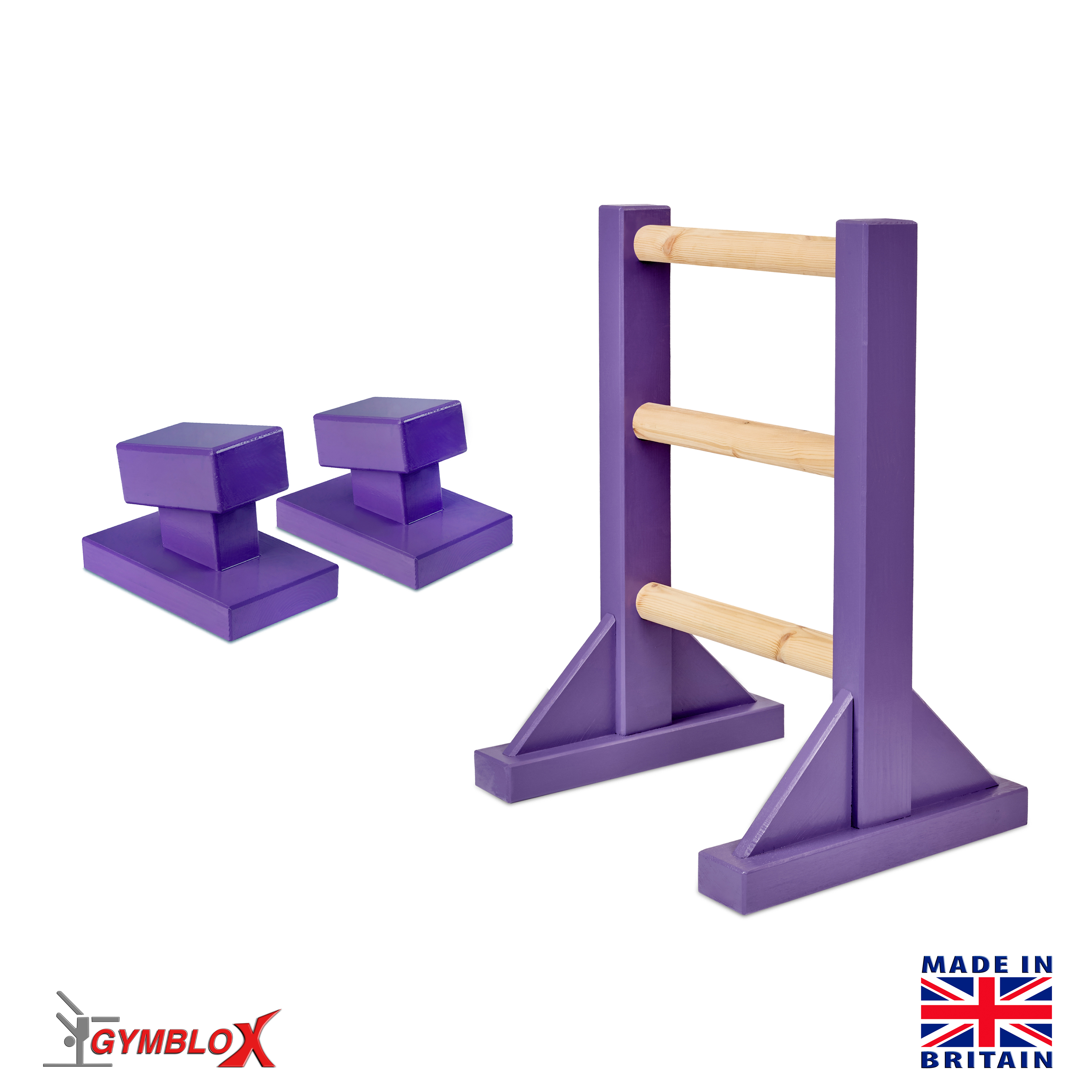 Purple Stretch Ladder and Floor Blocks
