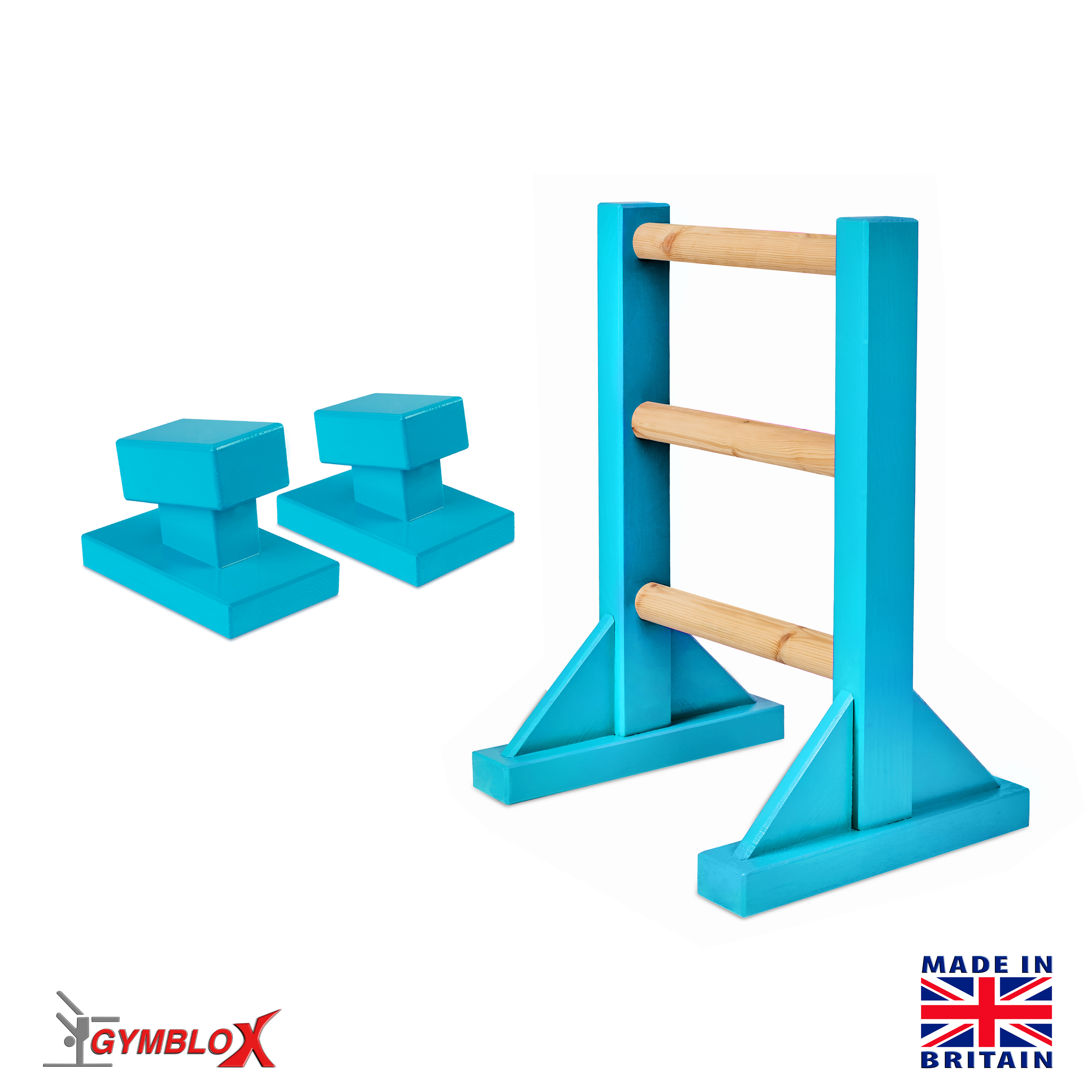 Turquoise Stretch Ladder and Floor Blocks