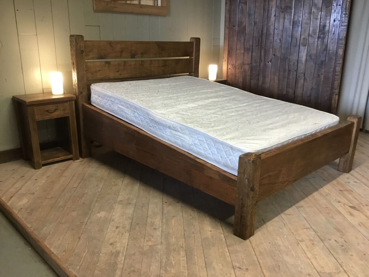 Chatley Inclined Bed Trapezium Side Rail Low Foot End Made In Britain