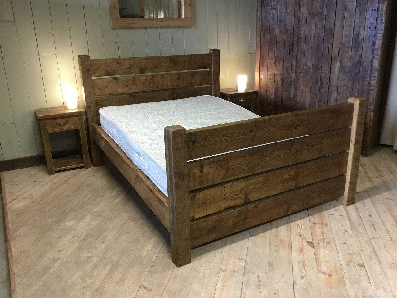 Chatley Inclined Bed Diagonal Side Rail High Foot End Made In Britain