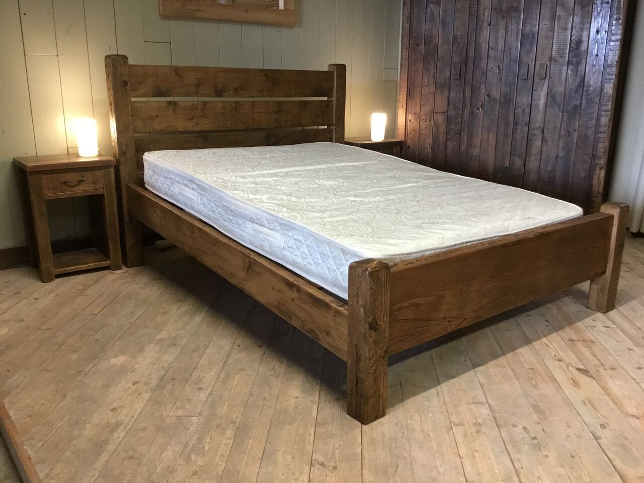 Chatley Inclined Bed Diagonal Side Rail Low Foot End Made In Britain