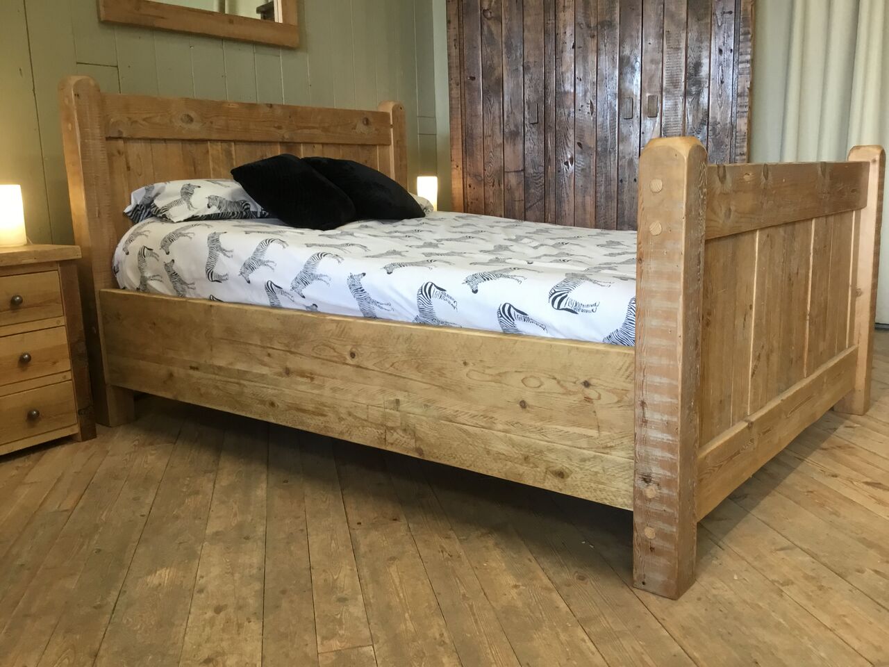 Warmley Inclined Bed Horizontal Side Rail High Foot End Made In