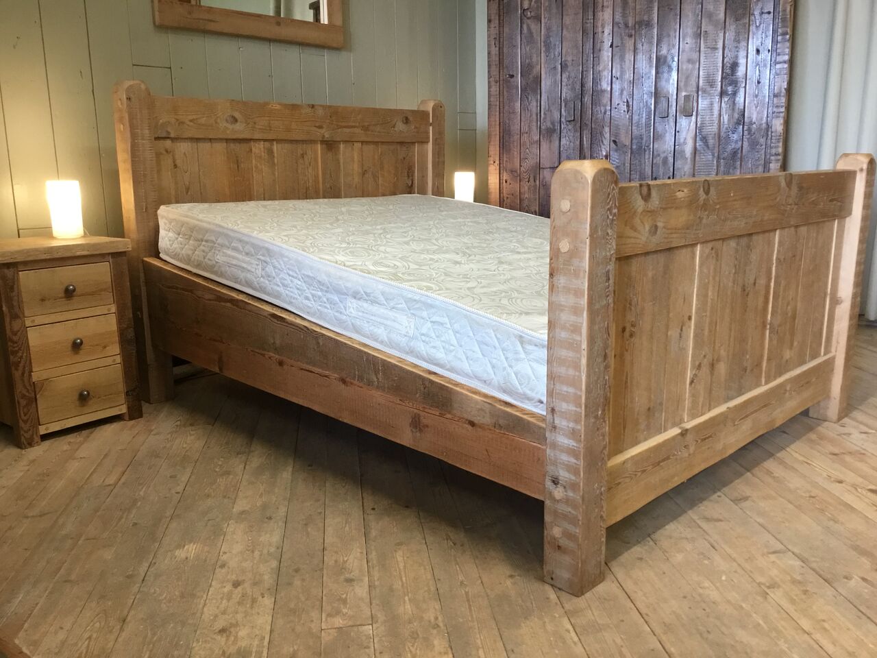 Warmley Inclined Bed Trapezium Side Rail High Foot End Made In