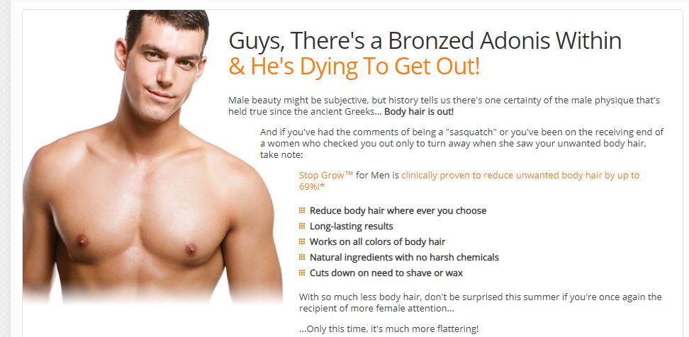 How to Get Rid Of Unwanted Body Hair By the product STOP GROW for MEN