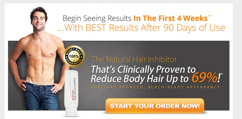 How to Get Rid Of Unwanted Body Hair By the product STOP GROW for MEN