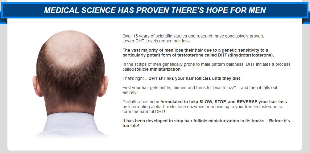 Put a Stop to Hair Loss and Look Years Younger with a Natural Hair Loss Product by Profollica
