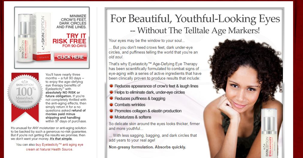 Get Rid of Dark Cycles - Eyeslasticity For Vibrant Young Eyes in just 14 days!