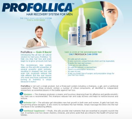 Put a Stop to Hair Loss and Look Years Younger with a Natural Hair Loss Product by Profollica