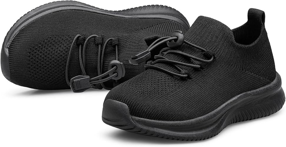 ADULT Black Mesh Sneakers