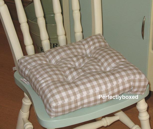 Gingham Seat Pads at