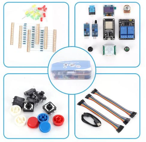 95pcs Basic Starter Kit for ESP32 ESP-32S WIFI I OT Development Board ...