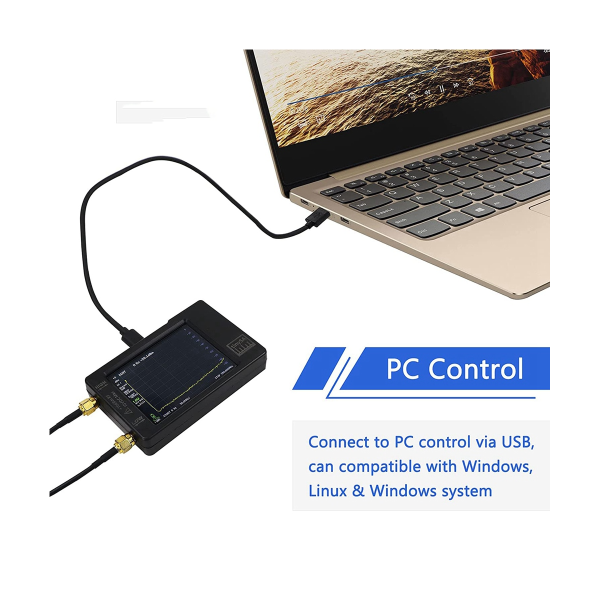 TinySA ULTRA PLUS Zeenko ZS406 100KHz-5.4GHz Tiny Spectrum analyzer Z - Cartools