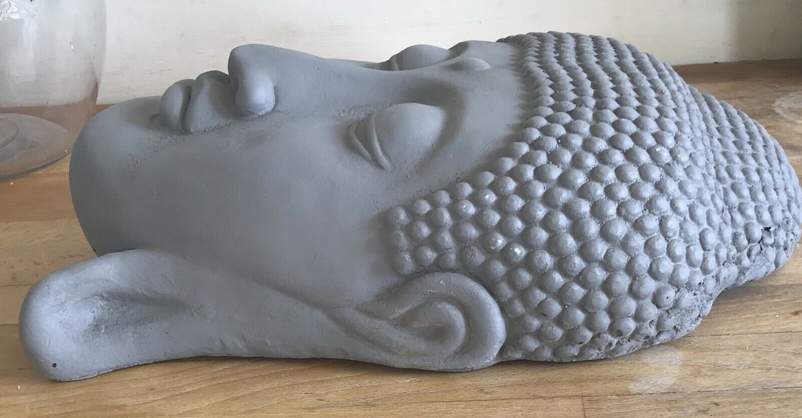 Stunning large buddha head plaque