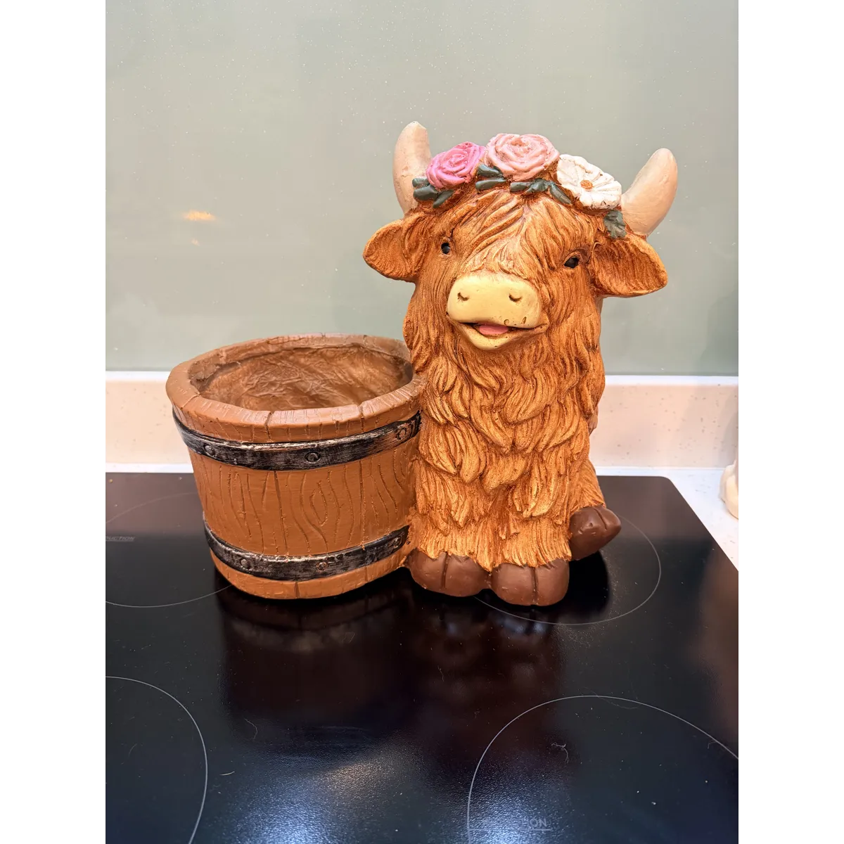 Latex Mould for making this Highland Cow Garden Planter