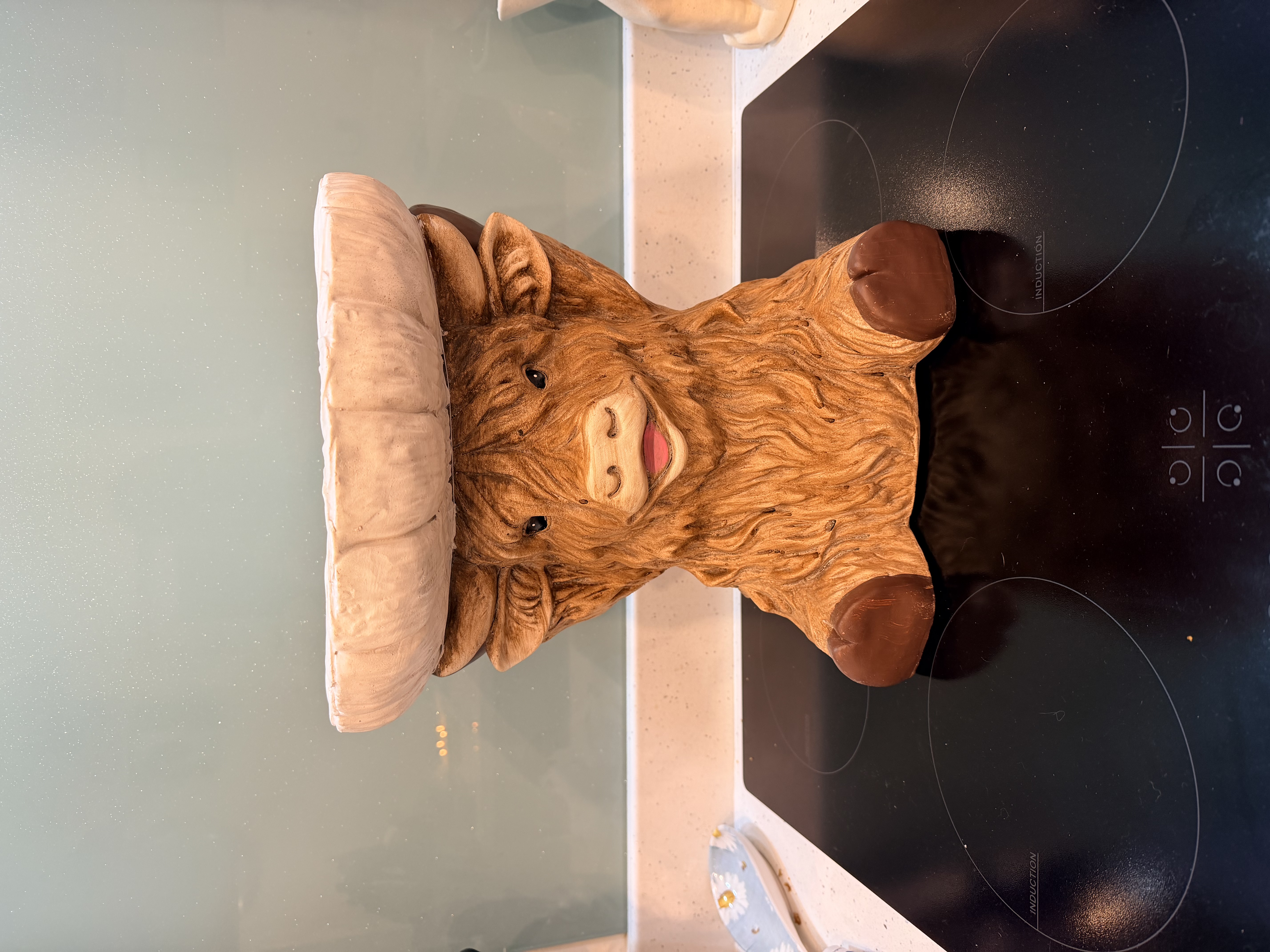 Latex Mould for making this Large Highland Cow table/pot stand