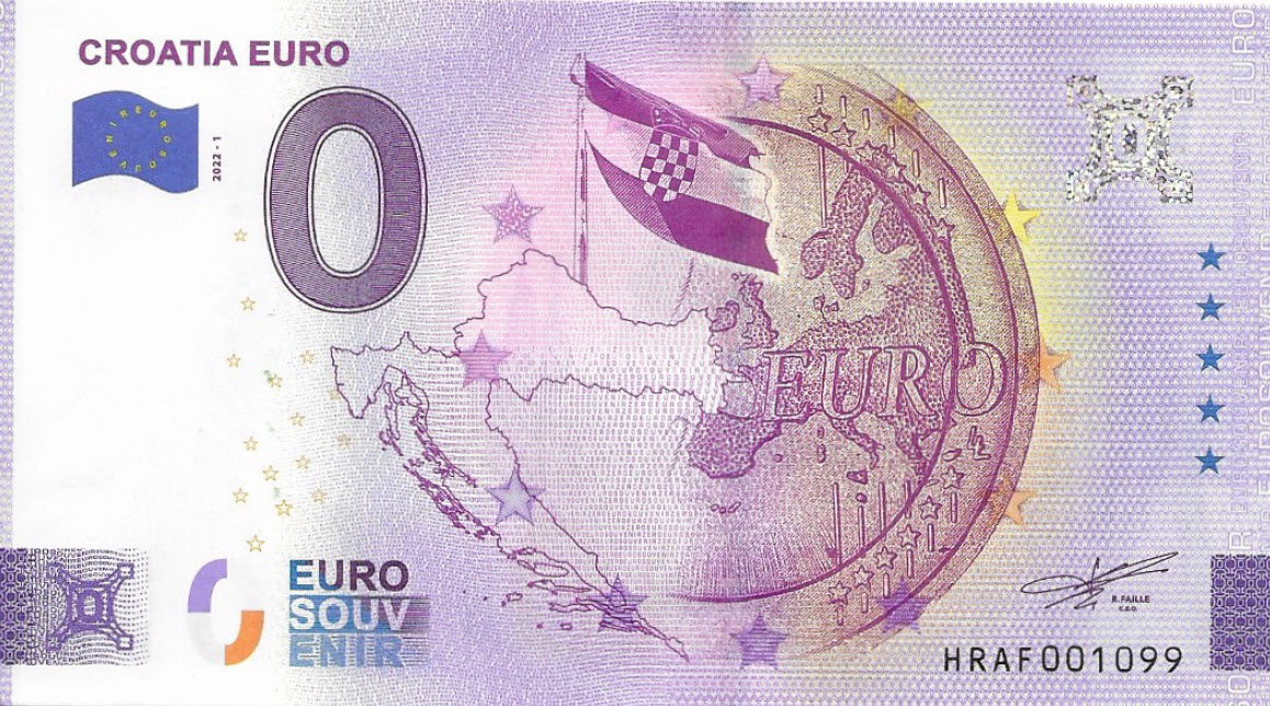 Croatia Euro 0 Euro Note
