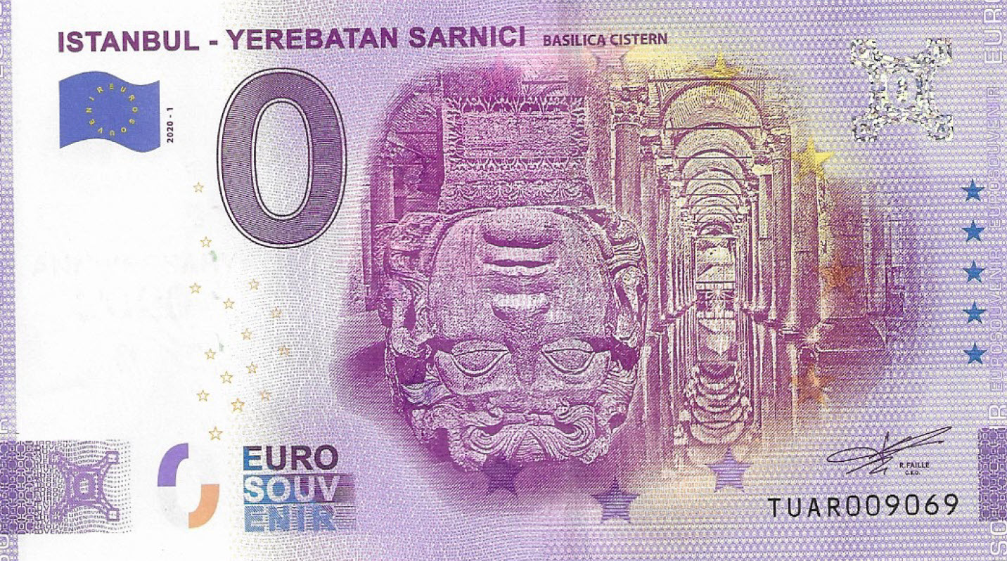 Istanbul - Yerebatan Sarnici 0 Euro Note
