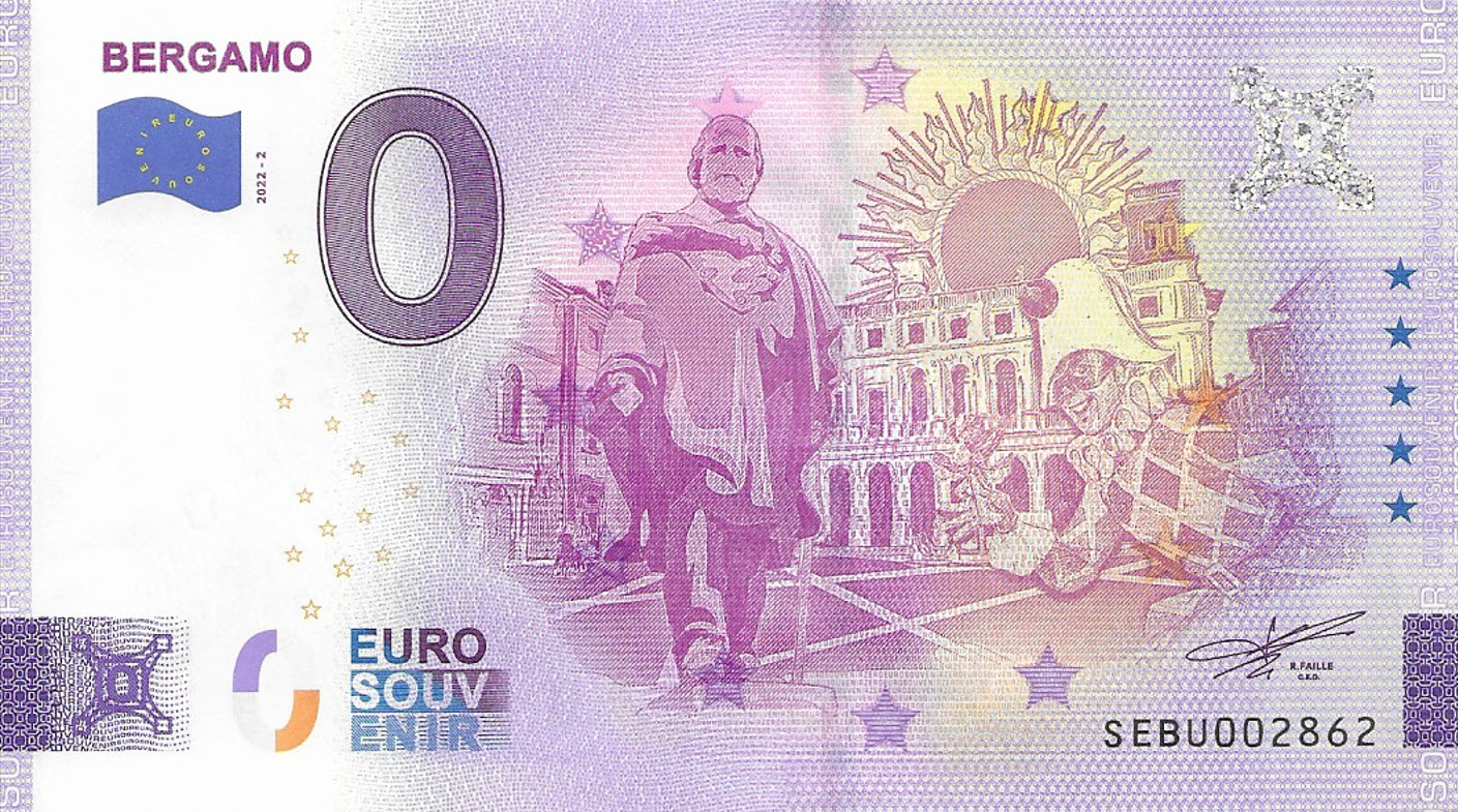 Bergamo 0 Euro Banknote