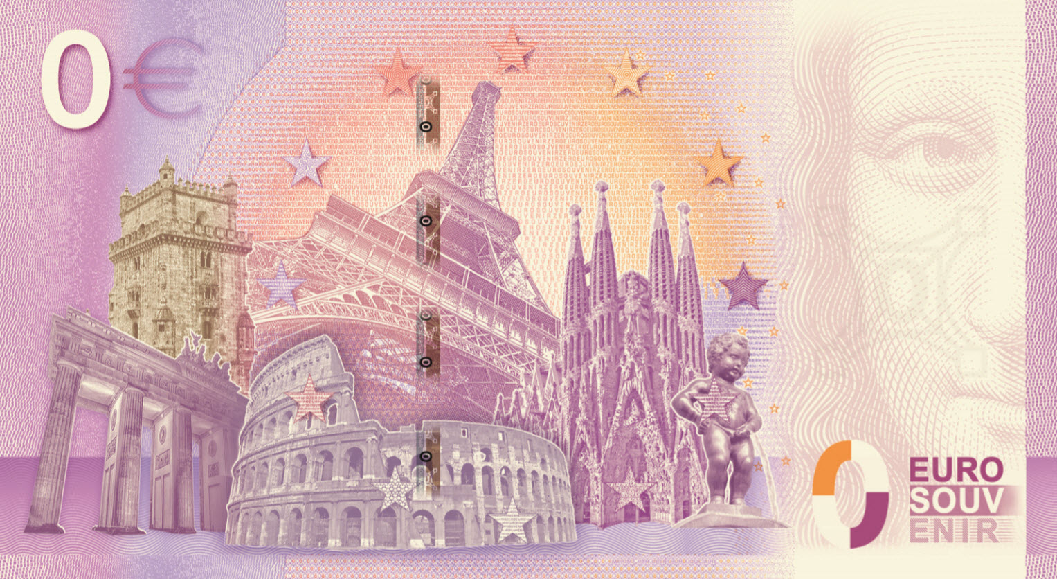 Collectible 2023 Italy 0 Euro Souvenir Banknote – Featuring Garibaldi, Mint Condition