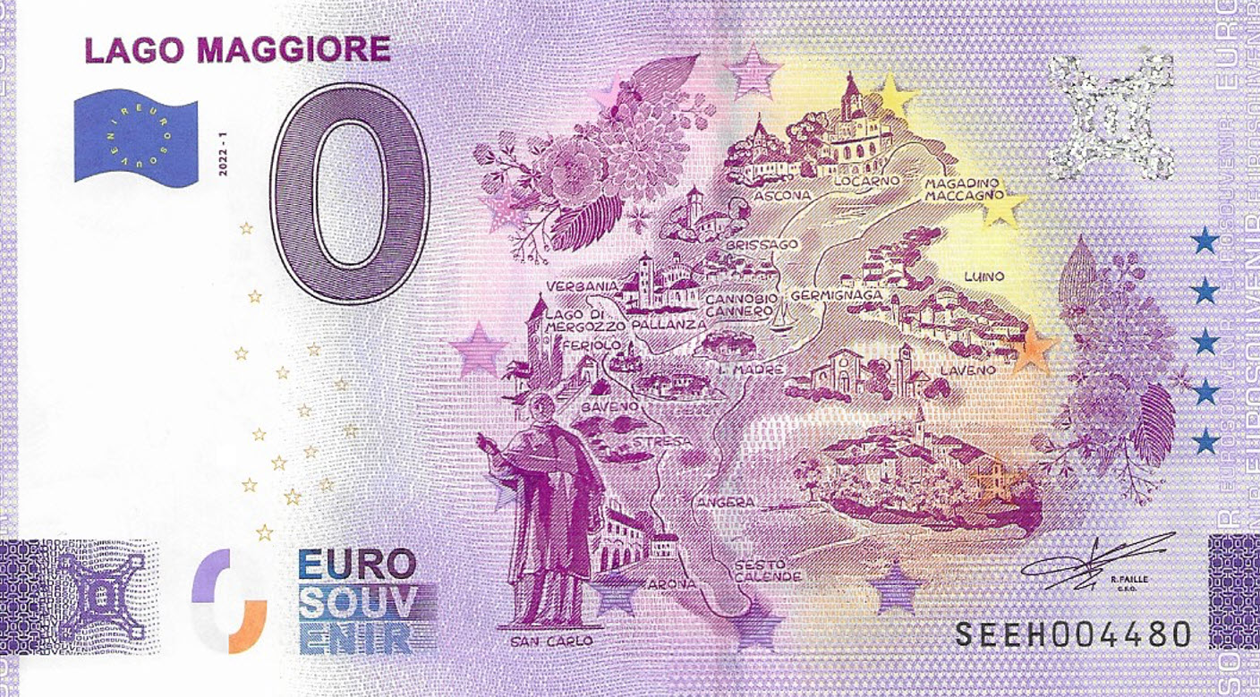 Lago Maggiore 0 Euro Banknote