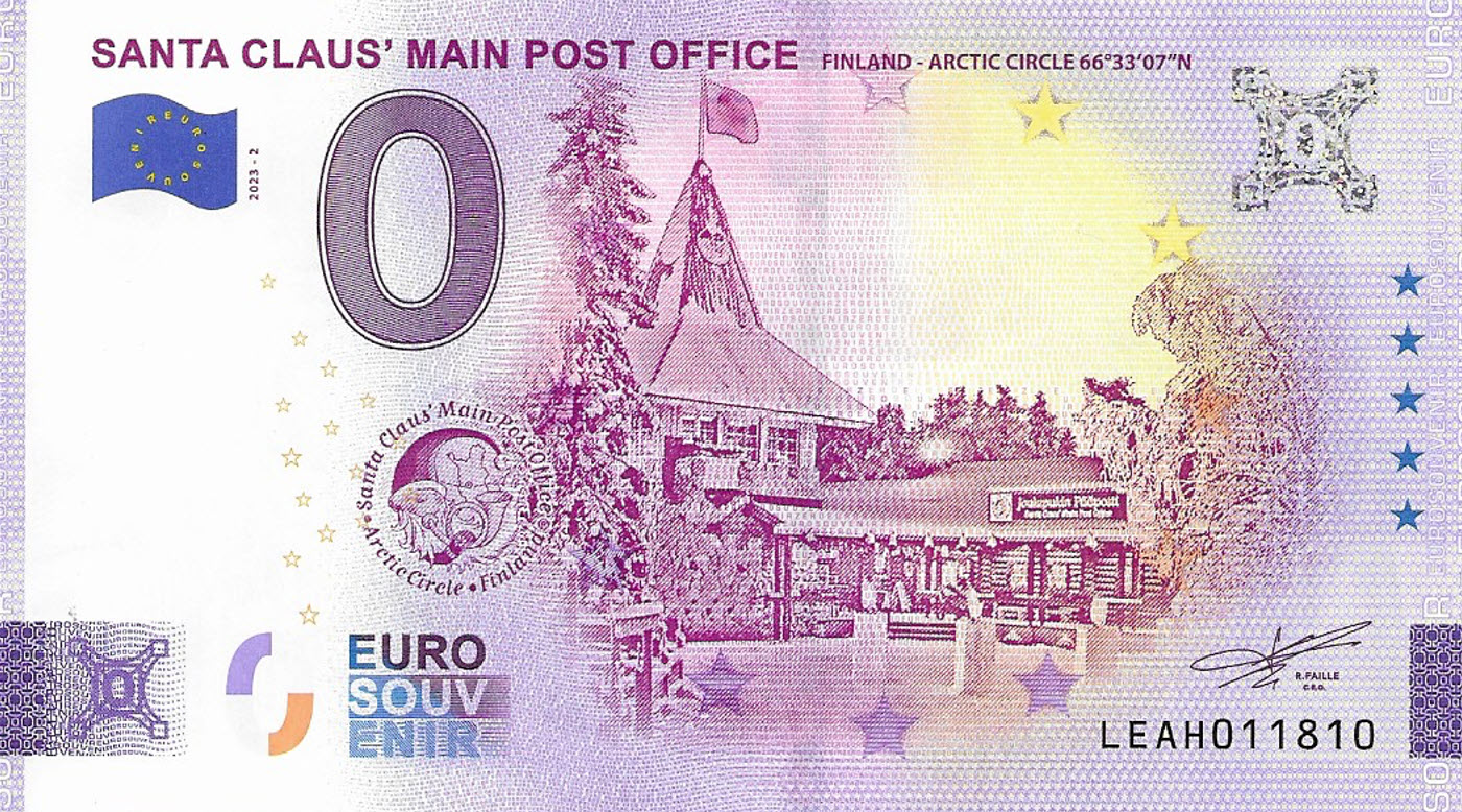 Santa Claus Main Post Office 0 Euro Note