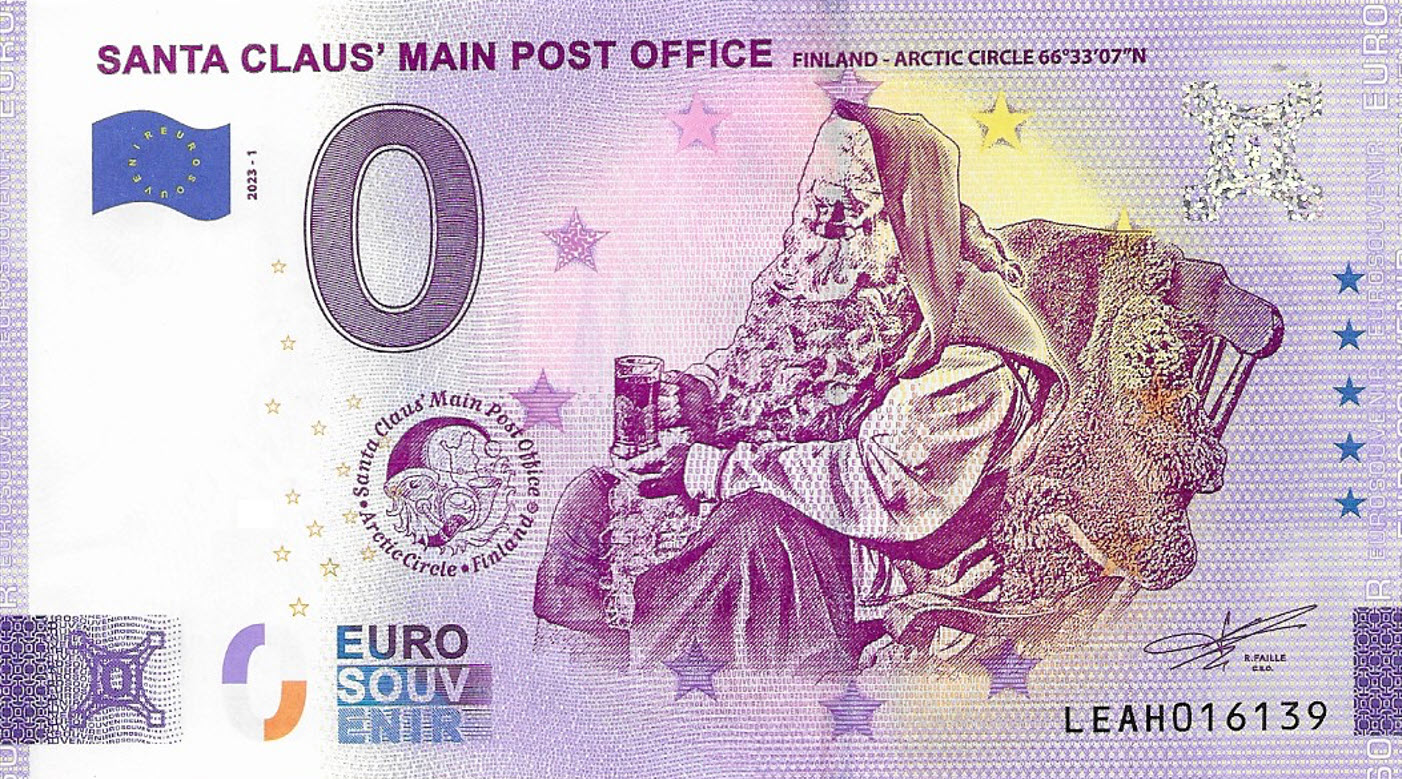 Santa Claus Main Post Office 0 Euro Note