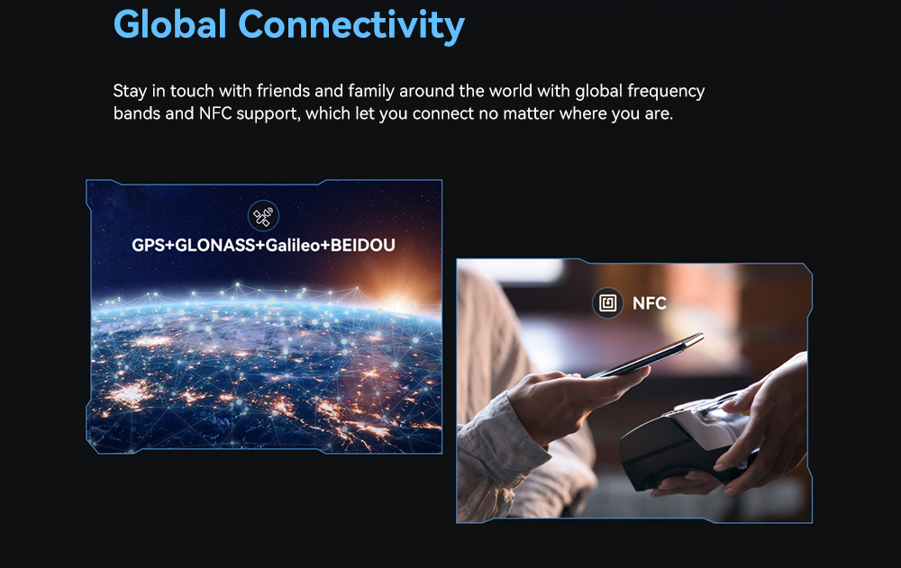 Among other connectivity features the Cubot X70 is an NFC-enabled phone capable of contactless payments via google pay and other NFC (Near Field Communication ) features such as information download via NFC Symbol. Information can include train maps, bus arrival times and library inventory in some places in the world and Wifi passwords with NFC tags you can program yourself.
