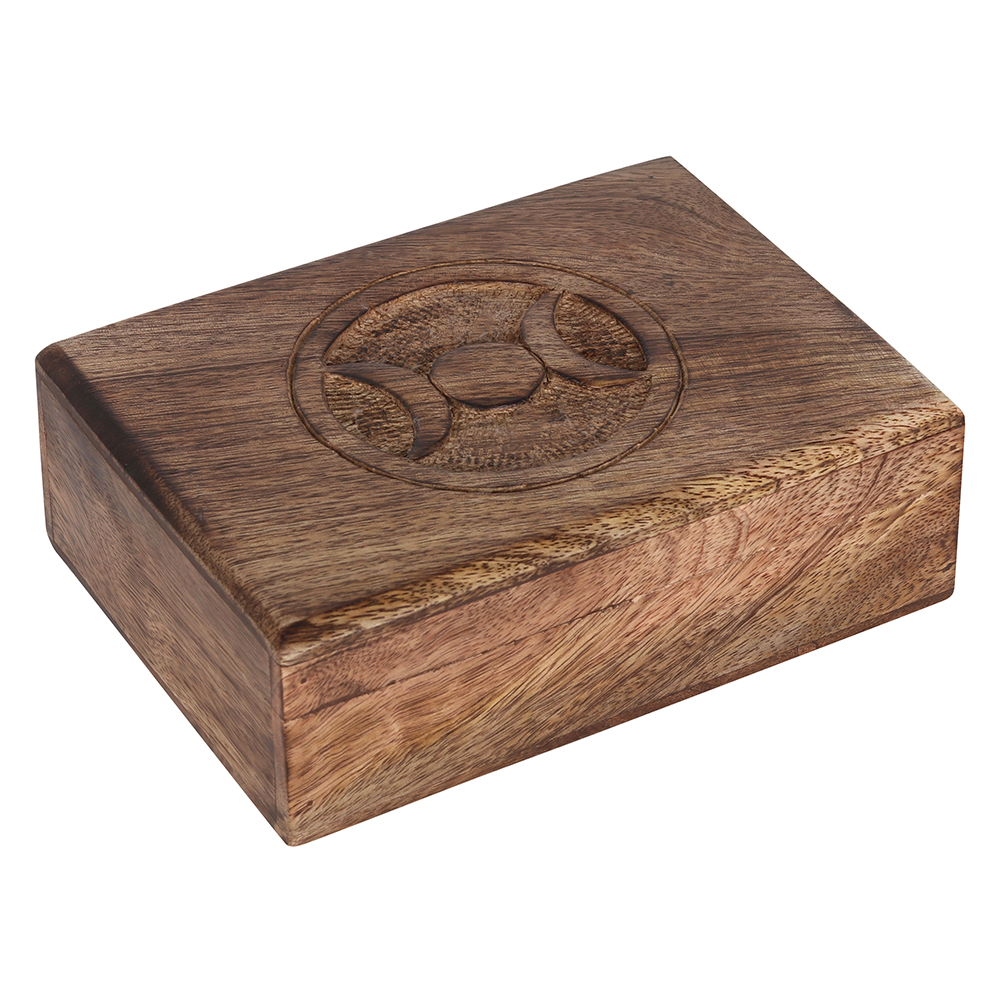 Triple moon tarot card box