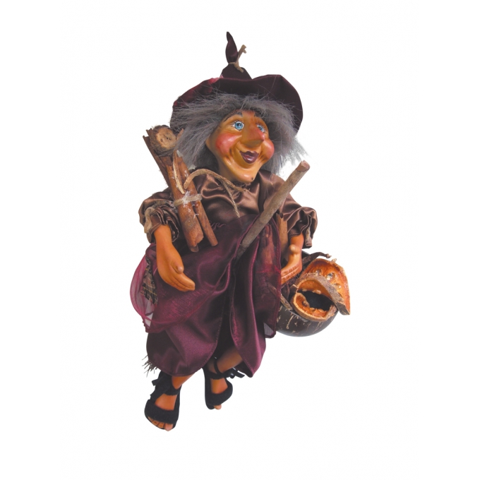 Hand-made Demdike witch figurine