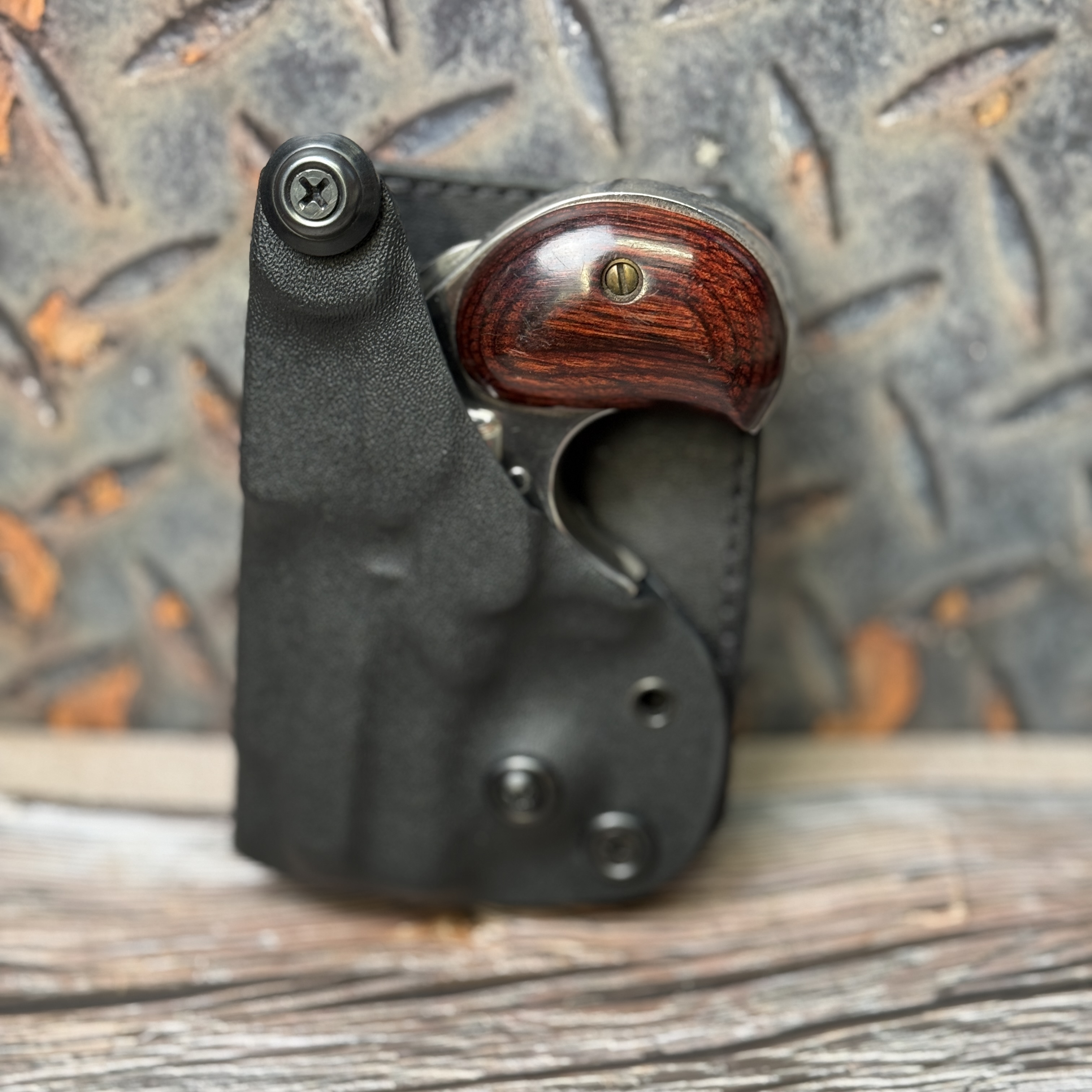 Kydex Pocket Holsters with Leather Backer, John 3:16