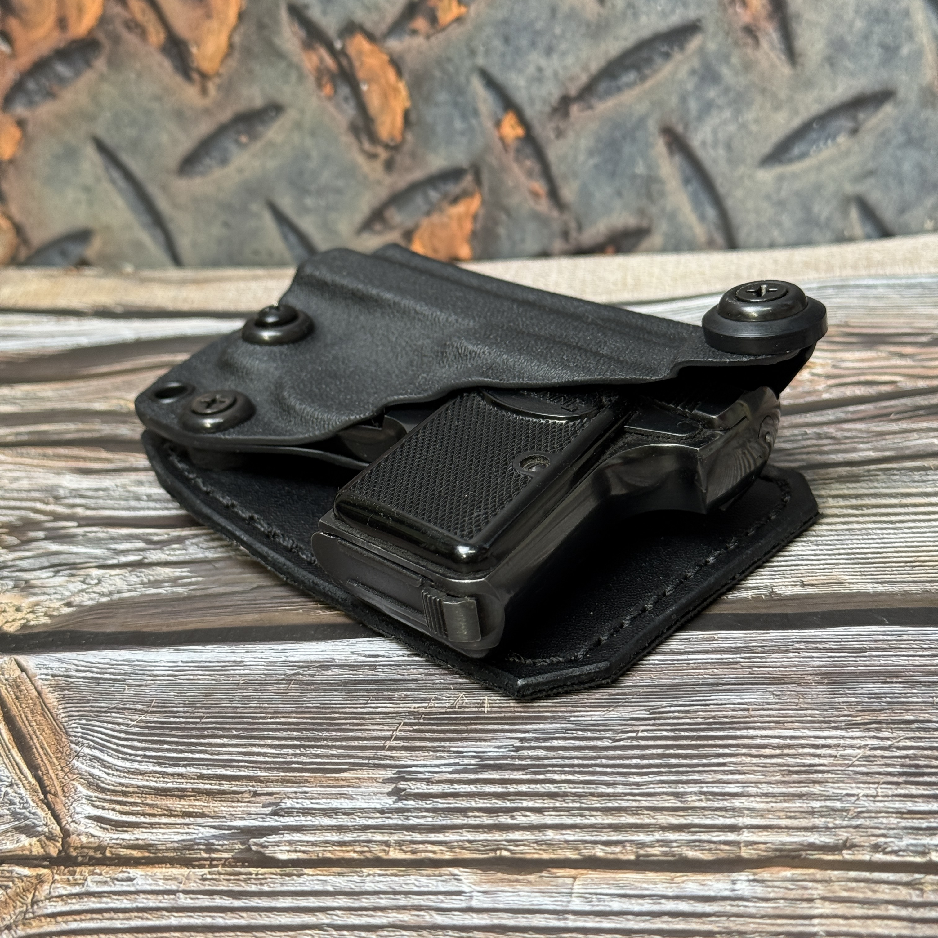 Kydex Pocket Holsters with Leather Backer, John 3:16