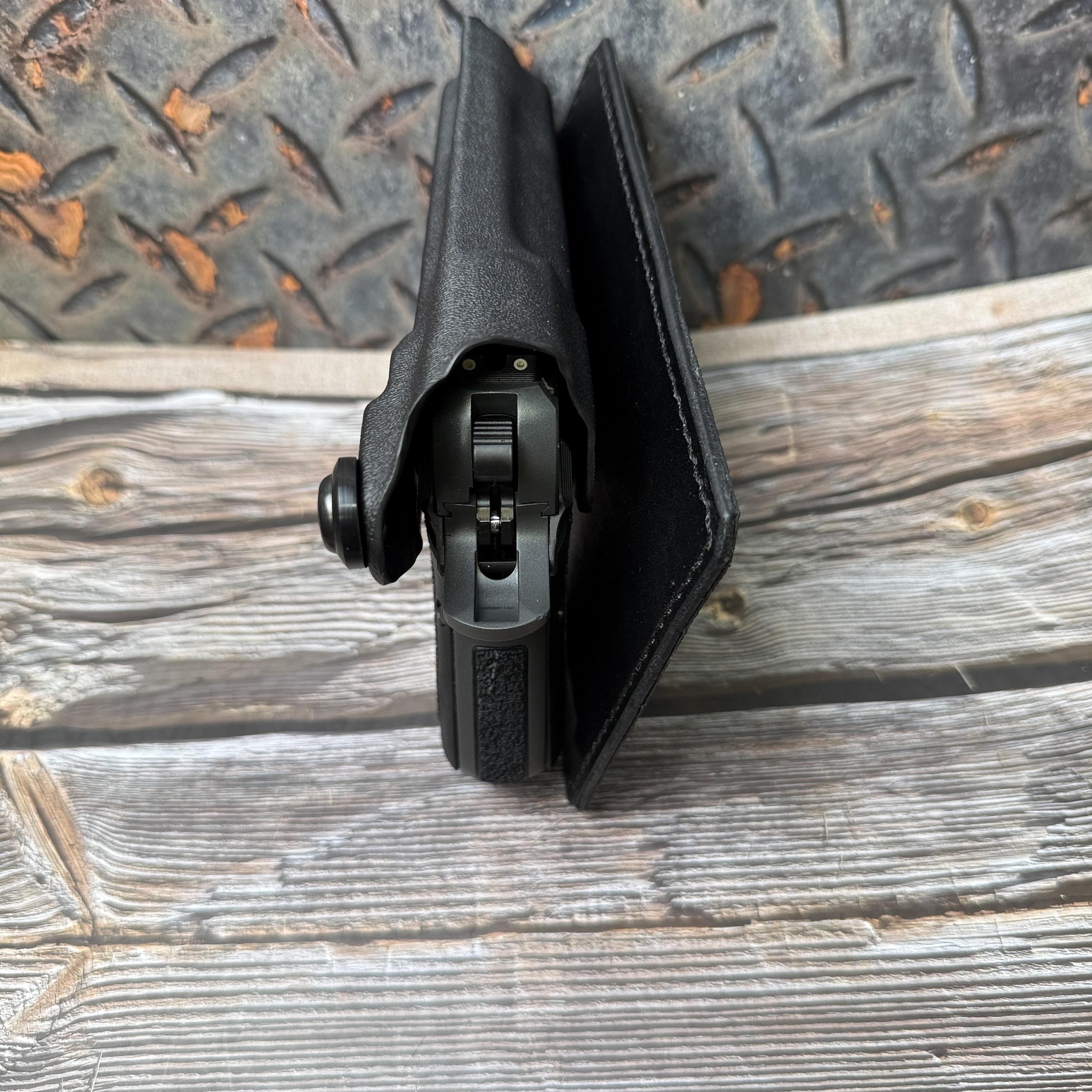 Kydex Pocket Holsters with Leather Backer, John 3:16