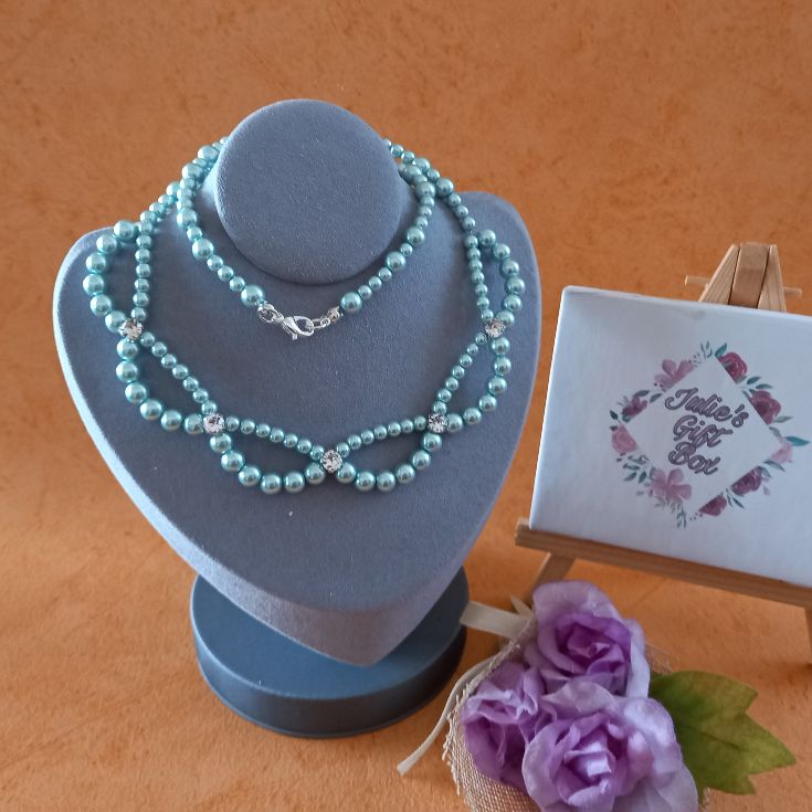 Chantelle Chaton Necklace - Powder Blue