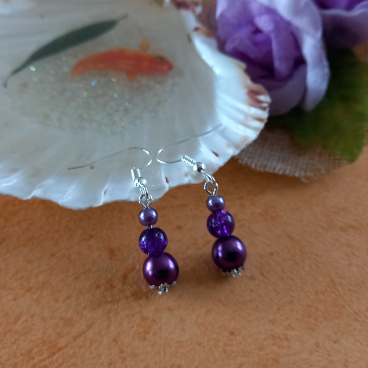 Purple Earrings