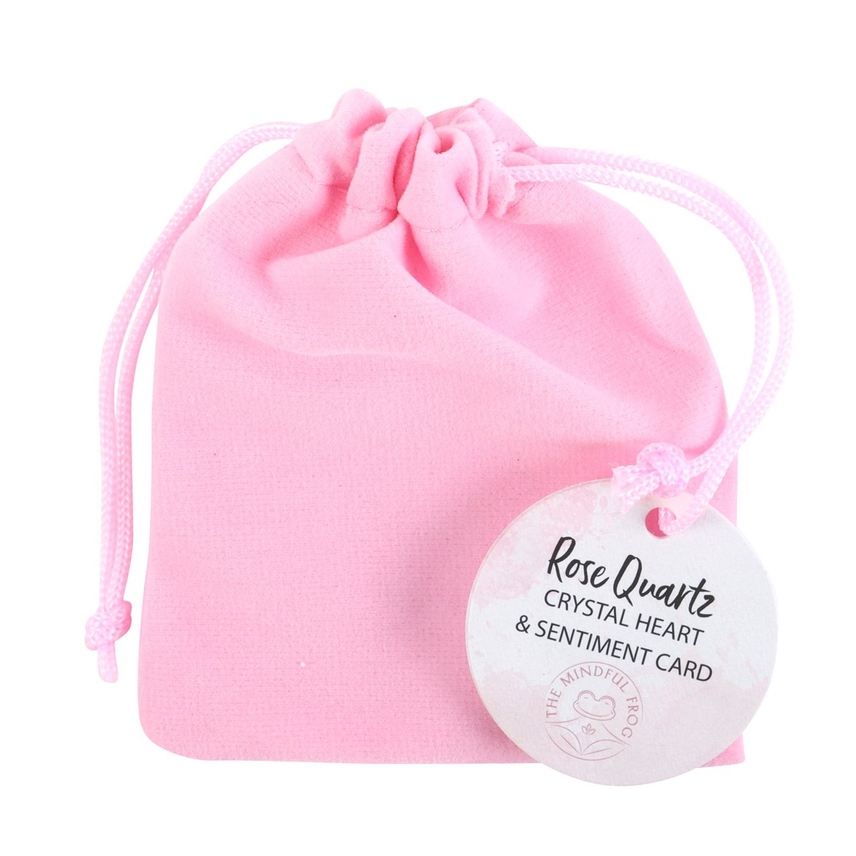 I Love You Rose Quartz Heart