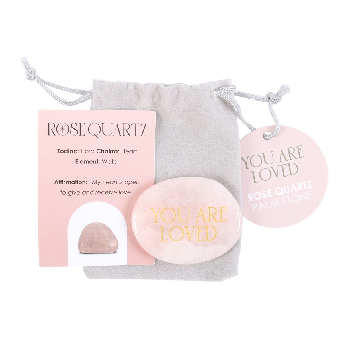 You Are Loved Palm Stone