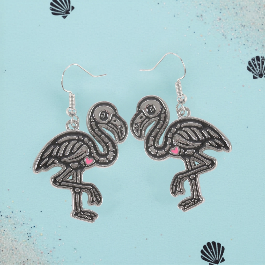Flamin-goth Dangle Earrings