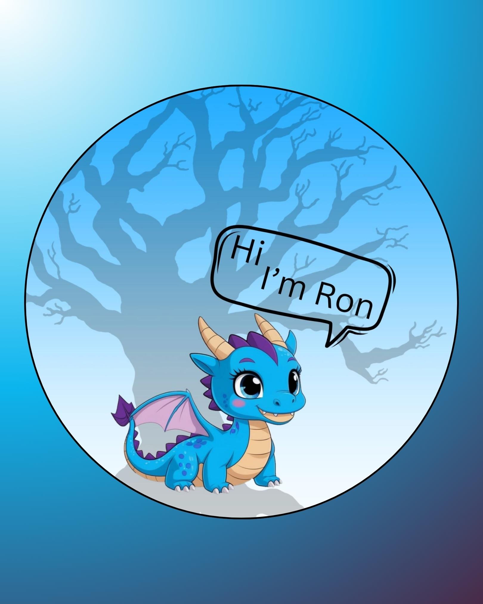 Hi Ron Button Badge