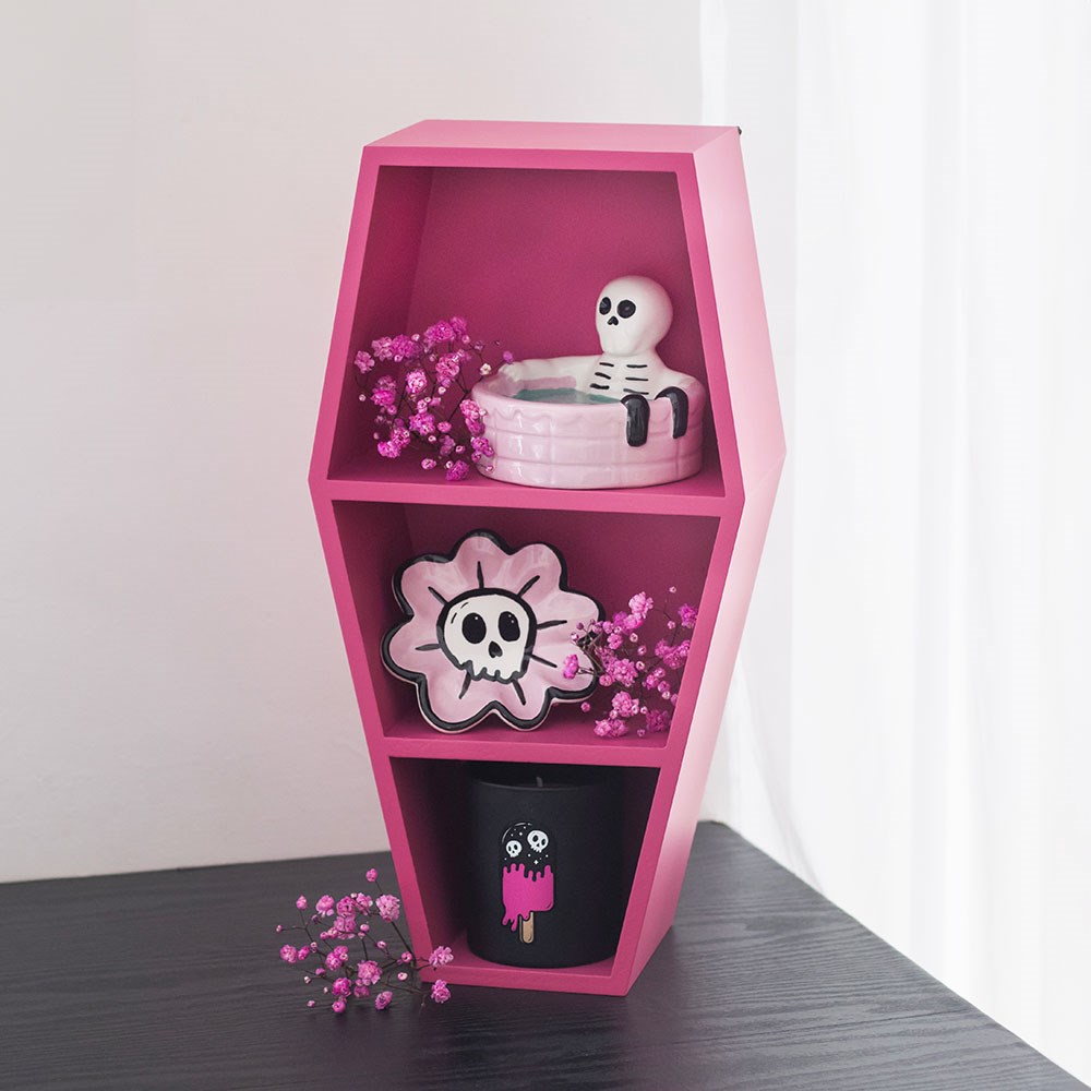 Pink Coffin Shelf