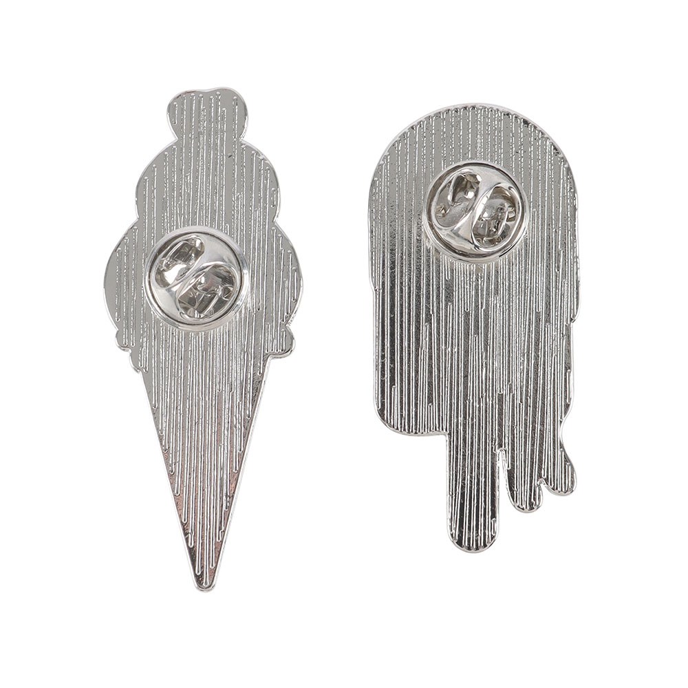 Melting Ice Cream Enamel Pin Badges