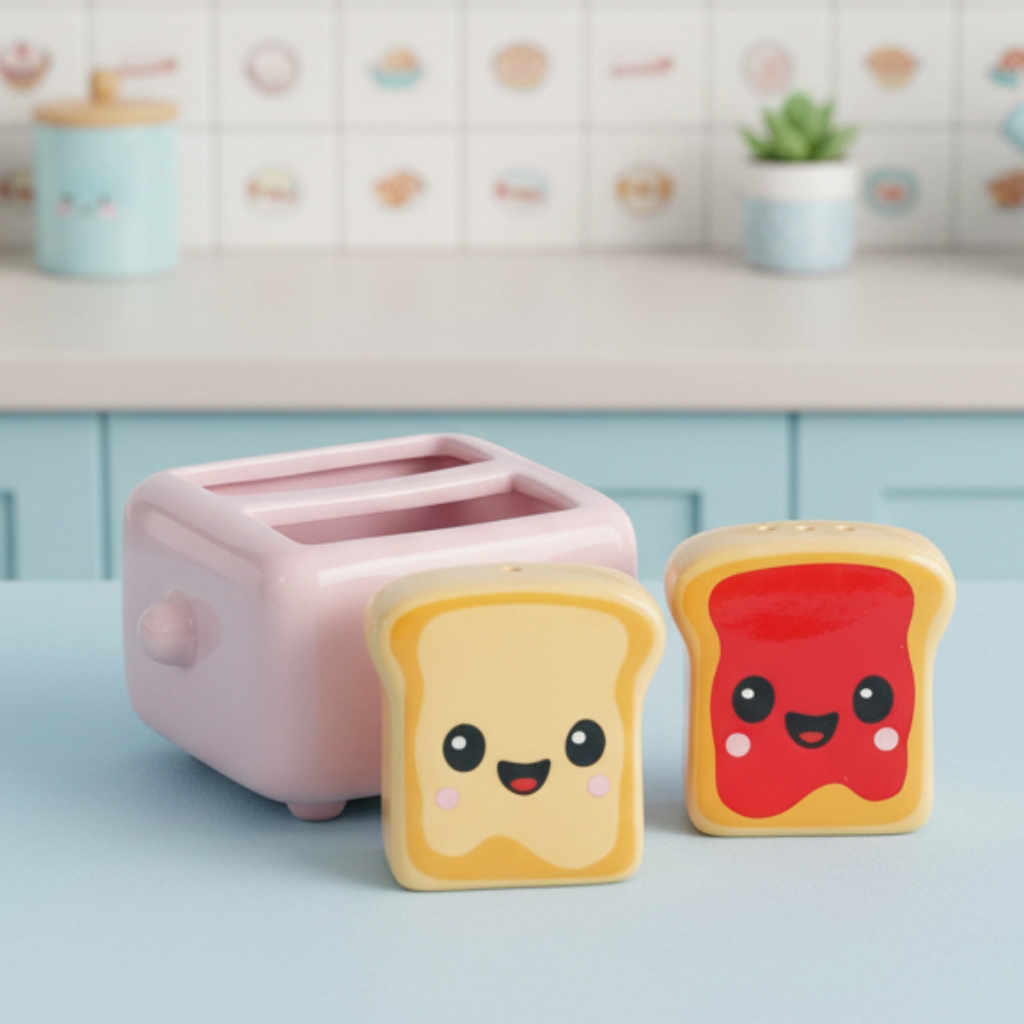 Toast Salt and Pepper Shakers