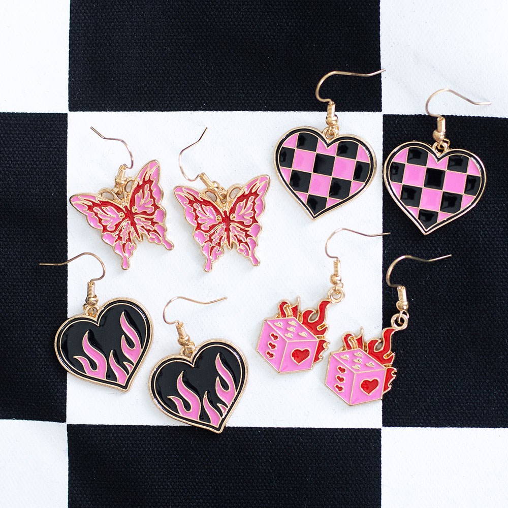 Burning Heart Earrings